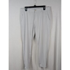Primo Ankle Zip Joggers White/Light Gray Men's Size 34 Regular
